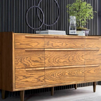 Tủ 9 ngăn kéo Juno Sofa 172 x 53 x 84 cm màu gỗ sồi 