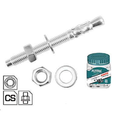 BỘ 15- 30 NEO HÌNH NÊM M6X55MM-M8X80MM TOTAL WJWA0605511, WJWA0808011 - HÀNG CHÍNH HÃNG