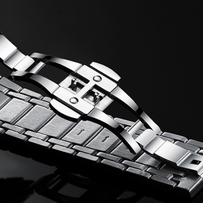 Đồng hồ nam chính hãng Kassaw K812-1 hàng mới 100% ,kính sapphire chống nước,chống xước,máy cơ (Automatic),dây kim loại thép không gỉ 316L ,kiểu dáng đơn giản