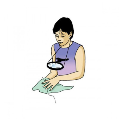  Kính lúp cầm tay, đeo cổ Carson  LumiCraft LC-15 2x(4x) - Hàng chính hãng