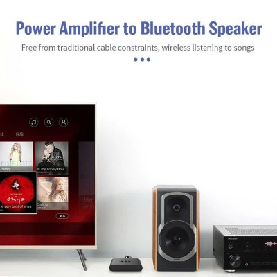 Thiết Bị Nhận Bluetooth, NFC Cho Loa Và Amply Hỗ Trợ Cổng 3.5mm, AV, USB Bộ Thu Phát Bluetooth 5.0 2 in 1 - Chế độ chuyển đổi linh hoạt, Âm Thanh HD, Độ Trễ Thấp, Khoảng Cách Trên 10m Chip thông minh, Cổng kết nối đa dạng RCA AUX USB - Hàng Chính Hãng