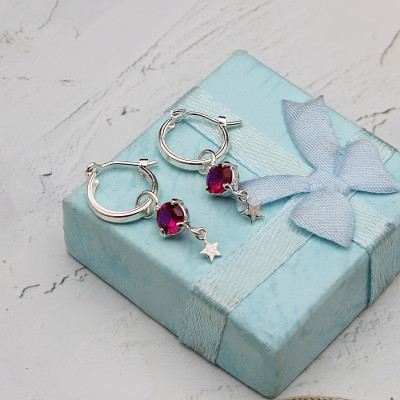 Hoa Tai Trẻ Em Bạc Hiểu Minh HTE005