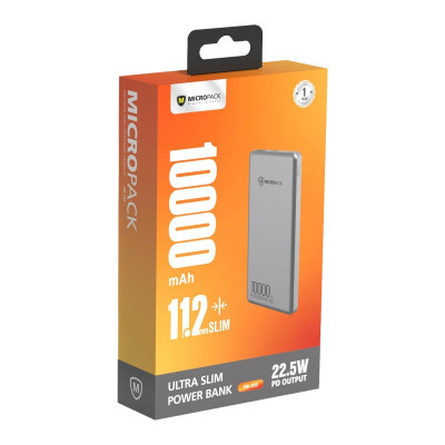 Pin Sạc Dự Phòng MicroPack POWER STORE PB-10S Siêu Mỏng 11.2mm Chuẩn PD Công Suất Tối Đa 22.5W Hàng Chính Hãng