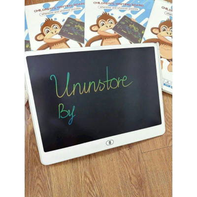Bảng Viết Tự Xóa 8inch và 16 Inch 32x23 Đa Sắc, Bảng Vẽ Tự Xóa Màn Hình LCD Cho Bé Vừa Học Vừa Chơi