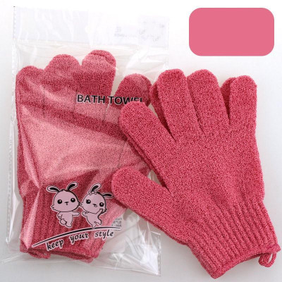 Găng tay tắm Cơ Thể tế bào chết Bobi Shop Bath Bao tay Loại Xịn Có Quai Treo (1 Cặp Bền Dày Không Rách Có Móc Treo)