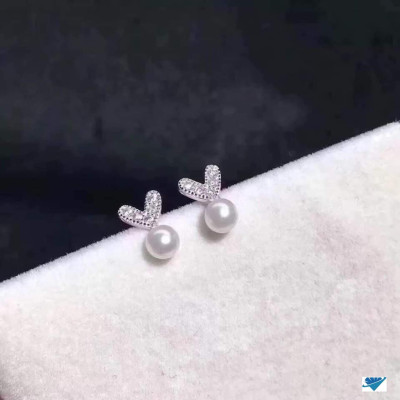 Bông tai trẻ em khuyên tròn xinh chất liệu bằng bạc s925 MS0055