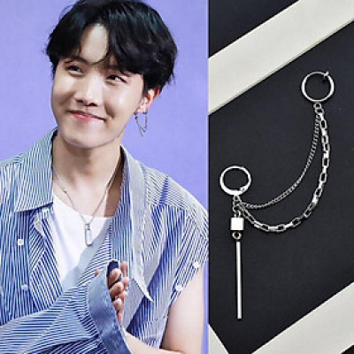 Khuyên tai BTS kẹp vành trên sành điệu