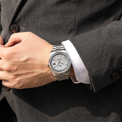 Đồng Hồ Nam Cadisen C8185M1 Chính Hãng Full Box Chống Nước Kính Chống Xước Dây Thép BH 2 Năm Máy Cơ