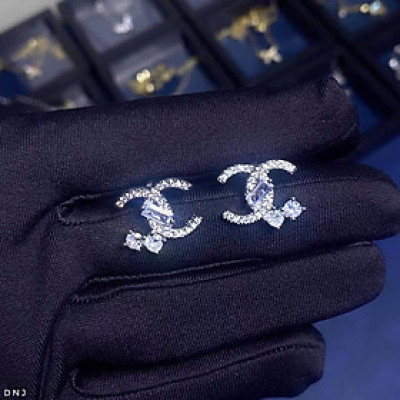 Bông tai bạc khoá bật thời trang chất liệu bạc s925 MS0810