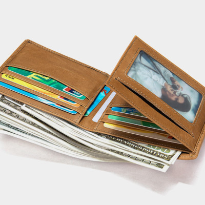 Ví nam 100% da bò thật cao cấp phong cách mới