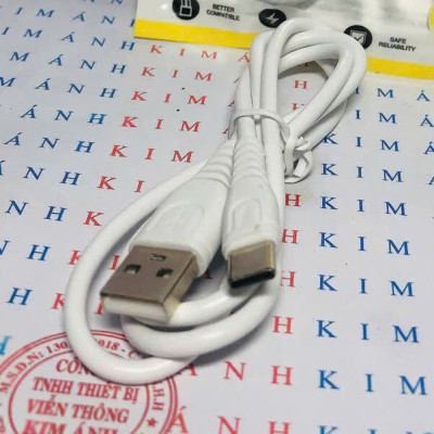 Dây sạc LI-TOP LX33 chân Type C (hộp giây), dòng điện 5V- 3A, hàng chính hãng