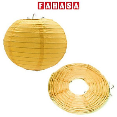 Lồng Đèn Giấy Trơn Tròn 35 Cm Vinacraft - Màu Vàng