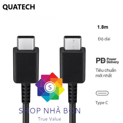 Cáp sạc Nhanh Type C to Type C dùng cho Galaxy S21, Note 20, Galaxy FOLD, Galaxy TAB, Iphone 15- hàng nhập khẩu