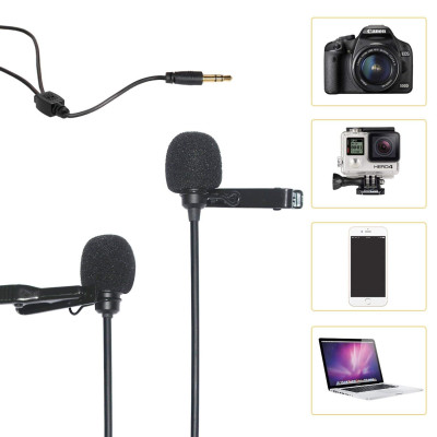 Cặp micro cài áo cho Camera, Gopro, Smartphone COMICA CVM-D02 - Hàng Chính Hãng