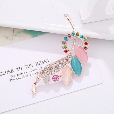 Trâm cài áo vest nữ, ghim cài áo đính đá sang trọng