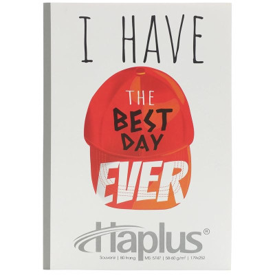 Combo 5 Tập Souvenir Kẻ Ngang 80 Trang ĐL 58-60g/m2 - Haplus 5747 (Mẫu Màu Giao Ngẫu Nhiên)