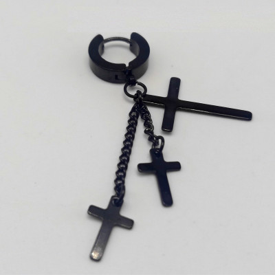 Bông tai thiết kế ba thập tự lạ mắt