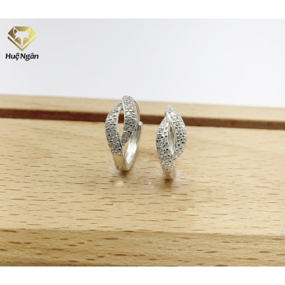 Bông tai bạc Ý 925 Huệ Ngân - Môi xinh rye140556