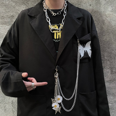 Dây xích treo quần áo hoa cúc phụ kiện thời trang phong cách Hàn Quốc