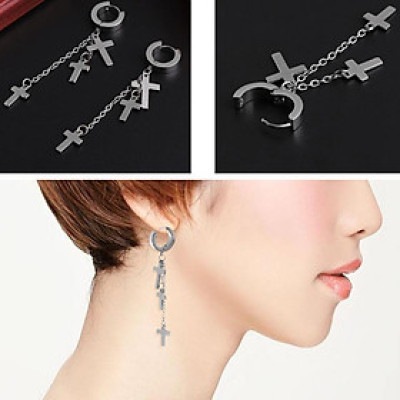 Bông tai chữ thập tiếp điểm cool ngầu bá đạo mọi giới tính