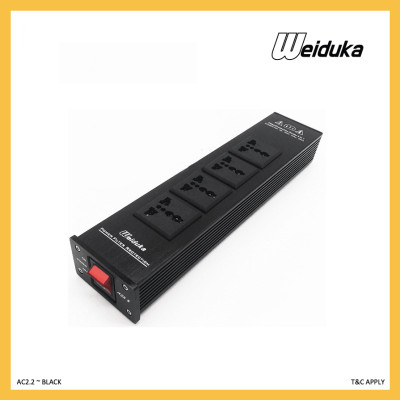 Quà Tặng Kèm - Bộ lọc nguồn điện sạch cao cấp AUDIO WEI.DUK.A AC2.2 - Ổ cắm lọc nguồn điện cho dàn âm thanh Wei.duka AC 2.2. Hifi Weid.uka AC2.2 Audio Noise AC Power Conditioner Power Filter Power Purifier Surge Protection - Hàng Chính Hãng