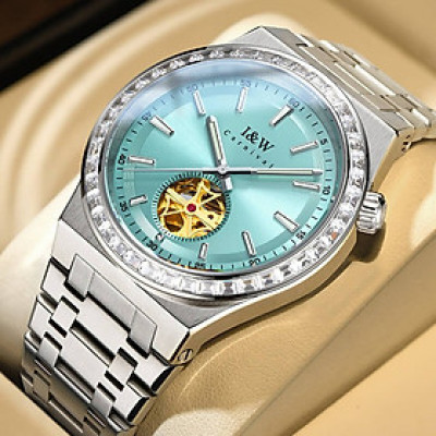 Đồng Hồ Nam I&W Carnival 761G2 Chính Hãng Full Box Chống Nước Kính Chống Xước Dây Thép Cao Cấp BH24T (Máy Cơ Tự Động)