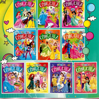Sách - Tô Màu Công Chúa - Tập 1