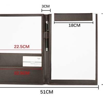 Bìa trình ký da đôi bằng da cao cấp