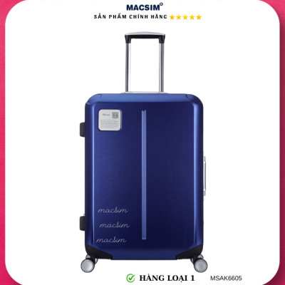 Vali cao cấp Macsim Aksen hàng loại 1 MSAK6605 cỡ 28 inch màu xanh