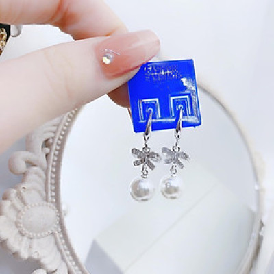 Bông tai bạc khuyên tròn xinh xắn chất liệu bạc s925 MS0650