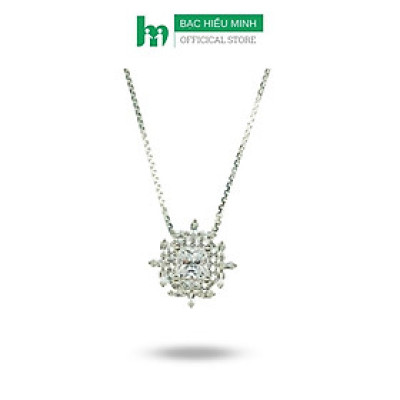 Dây Chuyền Vòng Cổ Nữ Bạc 925 Đính Đá Tinh Tế BẠC HIỂU MINH DMD492