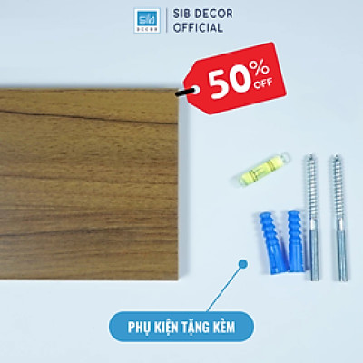 [Tặng phụ kiện khoan tường] Kệ Gắn Tường Spa, Nail, Kệ Sơn Móng SIB Deor Rộng 10cm, Dài 20cm Đến 50cm KT010
