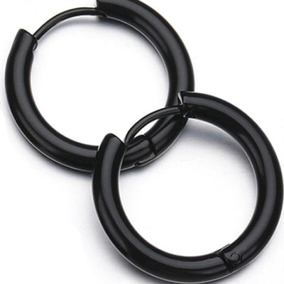 Bộ Bông tai nam inox khuyên tròn 16mm BT233 - 2 chiếc