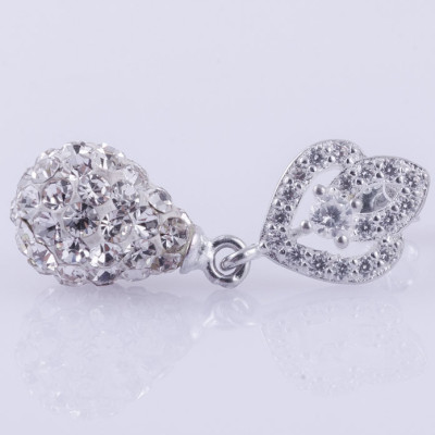 Bông tai bạc nữ trang sức bạc Ý S925 Bạc Xinh ED062