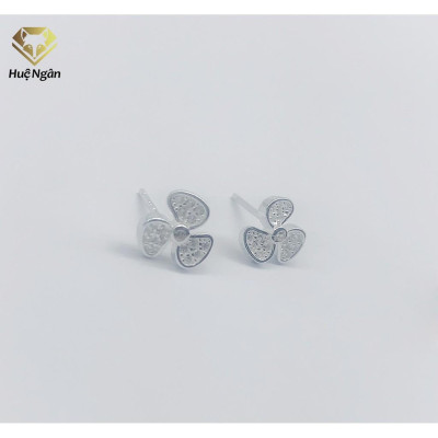 Bông tai bạc Ý 925 Huệ Ngân - Chong chóng đẹp RYE140248