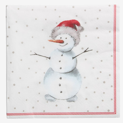 Giấy đa năng | JYSK Akvamarin | đỏ/trắng | R33xD33cm | bộ 20 chiếc