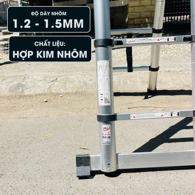 Thang nhôm rút đôi DIY TL-AI-38 hàng chính hãng - Tiêu chuẩn EN131