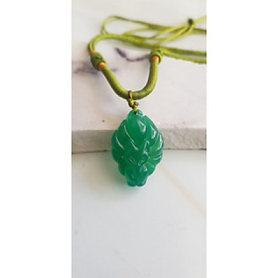 Mặt dây chuyền Hồ ly 9 đuôi hay chín đuôi đá mã não Xanh ngọc tự nhiên tặng kèm dây đeo hợp mệnh Mộc Hỏa Thủy Cao 30mm x ngang20mm x dầy 8mm Công dụng may mắn về mặt tình duyên, quyền lực, giúp nữ chủ nhân luôn xinh đẹp tài trí mang nhiều tài lộc quyến rũ