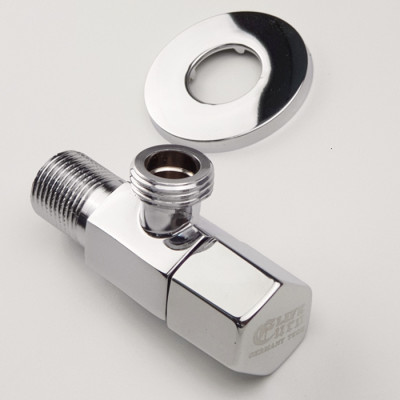 Van giảm áp và khóa đường nước Đồng mạ Chrome Eurolife EL-X40 (Trắng bạc)