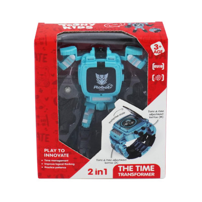 Đồ Chơi TOONYKIDS Đồng Hồ Đeo Tay Người Máy The Time Transformer TN030 [Tặng Kèm Sticker]