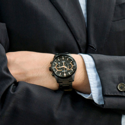 Đồng Hồ Nam Citizen Dây Thép Không Gỉ AN8195-58E - Mặt Đen