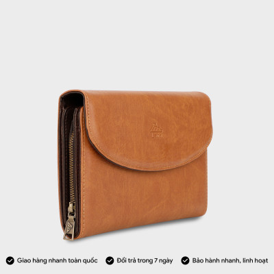 Ví nam da bò Lata ( Thời trang nam dáng cầm tay cỡ lớn  - Ví da thật VN37 )