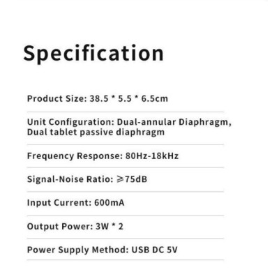 Loa máy tính Soundbar Colorfire CSP-5201 | Desktop speaker 3W x 2 | Nguồn USB , kết nối Jack 3.5 mm | Bảo hành 1 năm | Hàng Chính Hãng