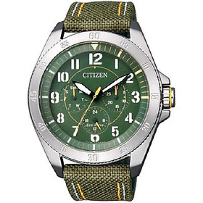 Đồng Hồ Nam Citizen Dây Vải Nato BU2030-09W - Mặt Xanh 