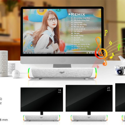 Loa Soundbar SoundMax SB201  LED RGB. Bluetooth 5.0- Hàng chính hãng