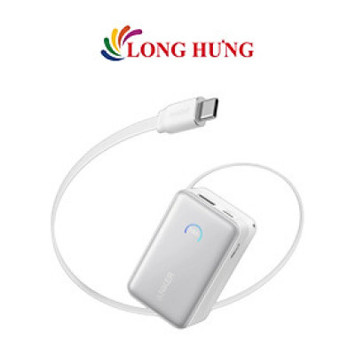 Sạc dự phòng Anker Zolo Power Bank USB-C Cable 45W 10000mAh A1638 - Hàng chính hãng