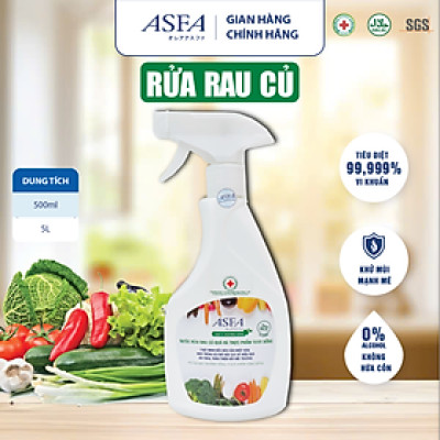 Bình Xịt Diệt Khuẩn Dành Cho Rau, Củ, Quả - Asfa Fruit & Vegetable Wash 500ml_Thương Hiệu Đến Từ Nhật Bản