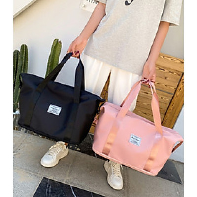 Túi xách du lịch 2 tầng cỡ lớn túi đựng đồ thể thao tập gym, yoga, quần áo nữ chống nước có thể nới đáy thành 2 tầng