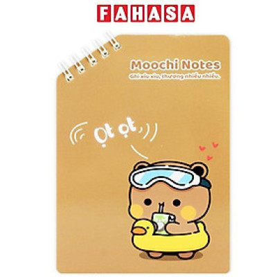 Sổ Lò Xo Moochi Notes A6 - Kẻ Ngang - 160 Trang 80gsm - The Sun 05