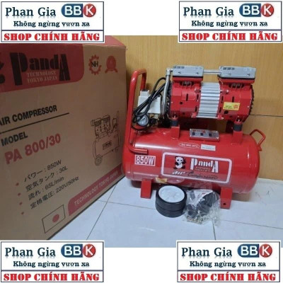 [chính hãƞg] Máy nén khí PANDA 30L - 850W Khồng dầu, 100% dây đồng, Bảo hành 1 năm